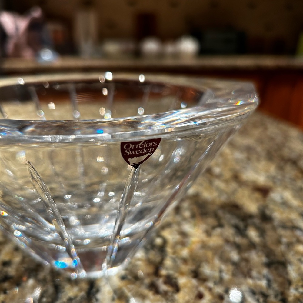 Orrefors Sweden crystal bowl